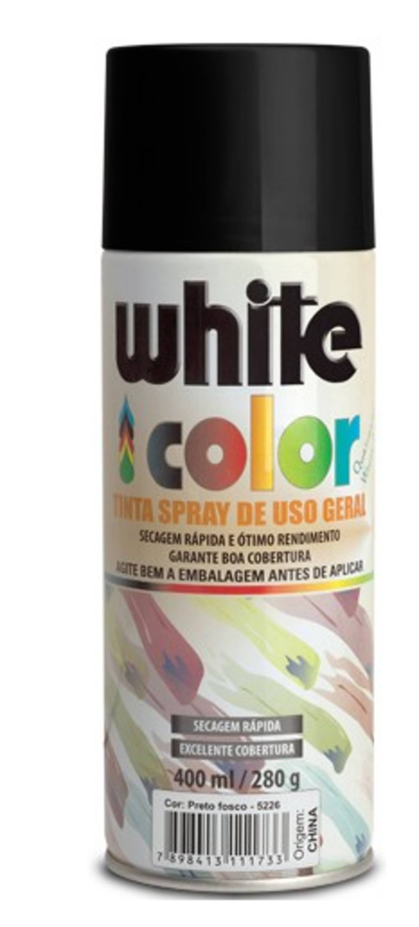 Tinta Spray Preto Fosco Ml Orbi O