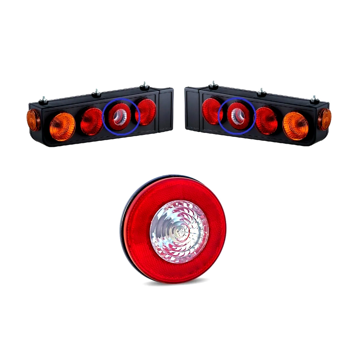 LANTERNA TRASEIRO RANDON COMPLETO LADO DIREITO LED - H3 :: H37269